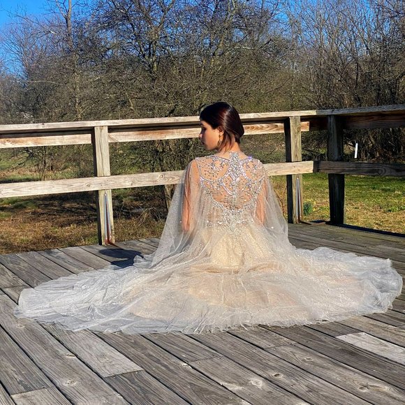 Custom Hand made, size 4-6 Fantasy prom dress